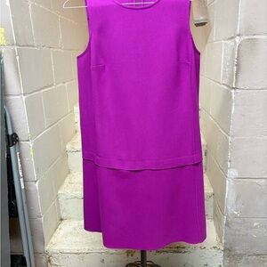 LOFT Vibrant Pink Sleeveless Mini Dress